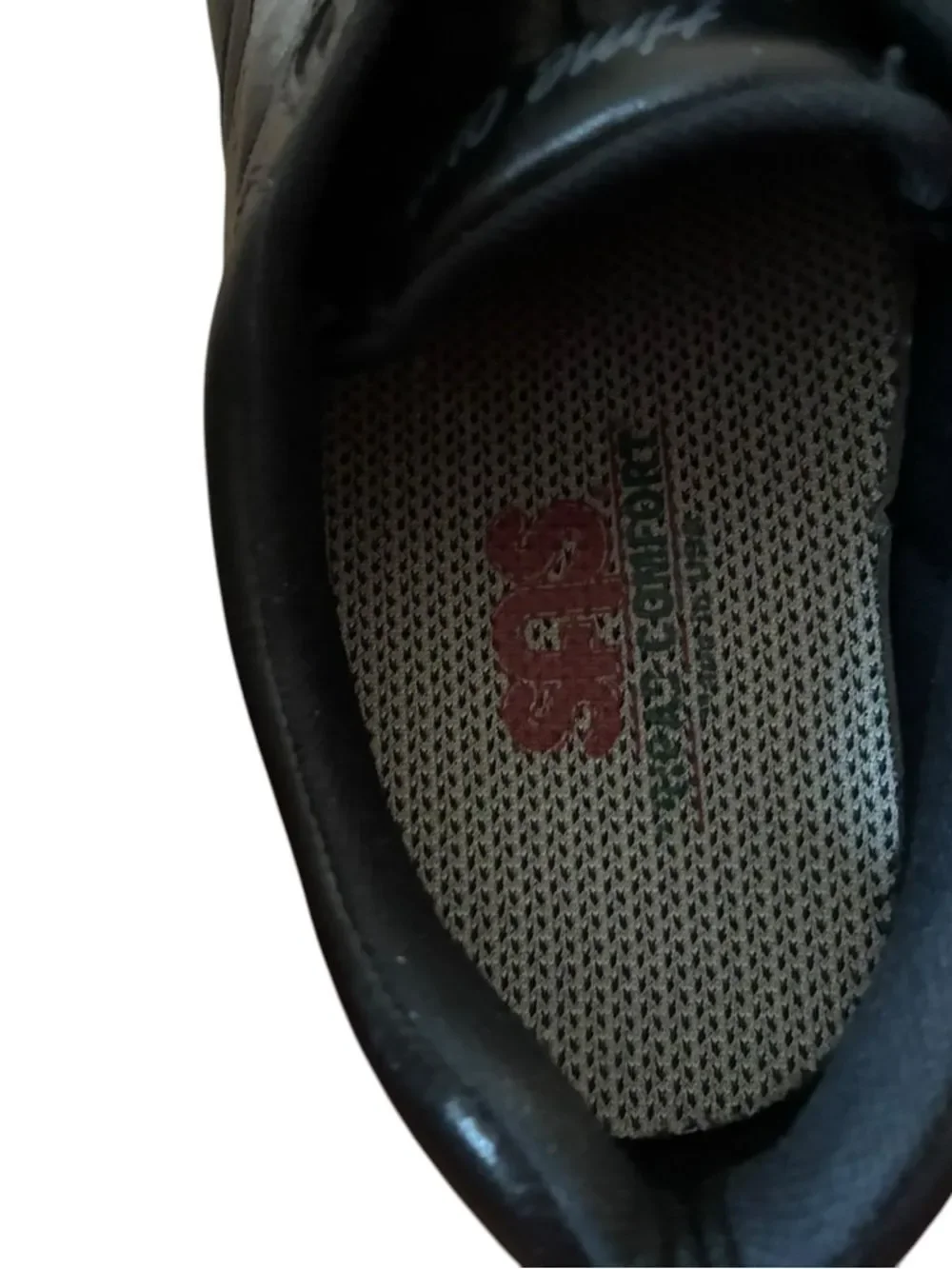 SAS Black Leather Lace-Up Comfort Shoes Mens Size 9.5
